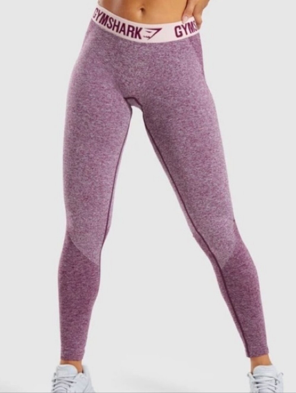 Gymshark Seamless High-Waist Leggings - Mauve/Pink Heather